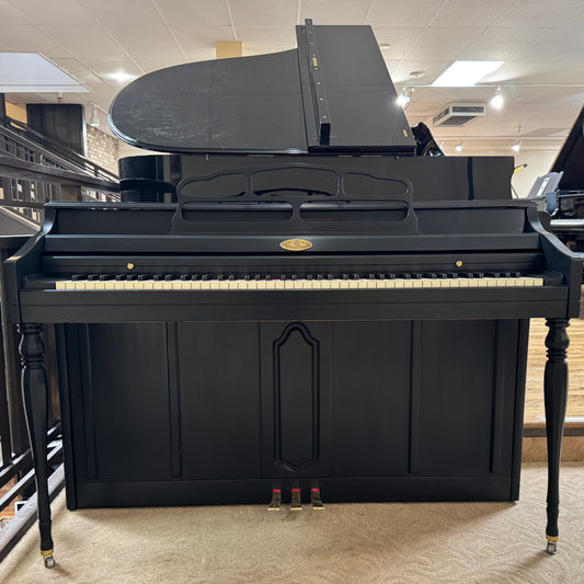 1974 Wurlitzer 37.5" Satin Black Spinet Piano