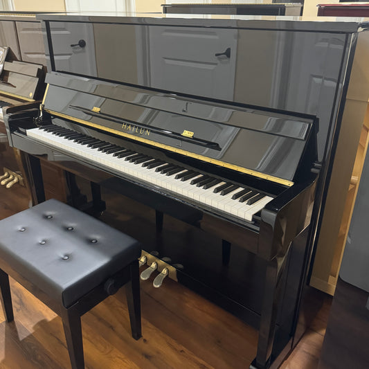 SOLD Hailun 121 48" Polished Black Upright Piano