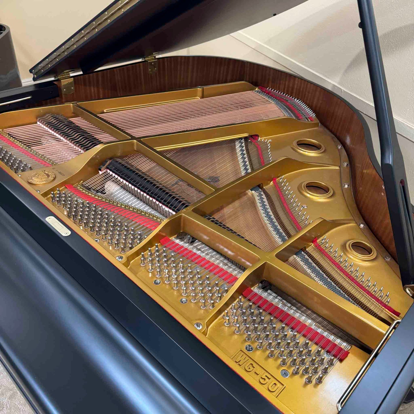 1991 Weber WG-50 4'11" Satin Black Baby Grand Piano