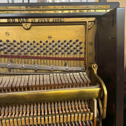 CURRENT SHOP WORK - 1886 Steinway & Sons 54" Satin Black Commissioned Upright Piano