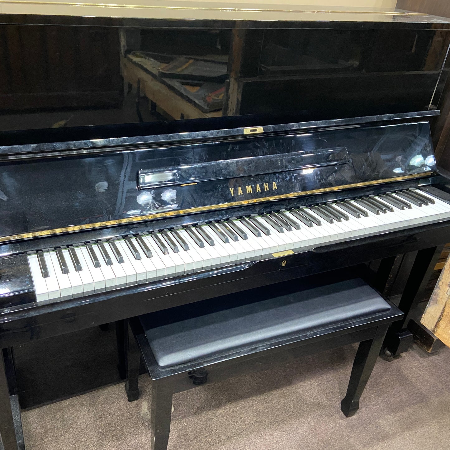 SOLD 1976 Yamaha U1 48" Satin Ebony Upright Piano