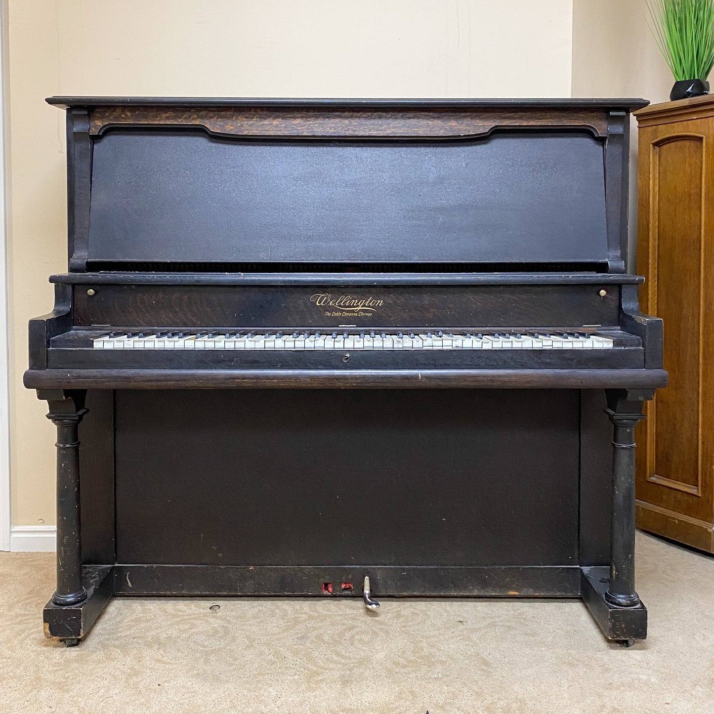 SOLD 1911 Wellington Wood Finish Commissioned Upright Piano