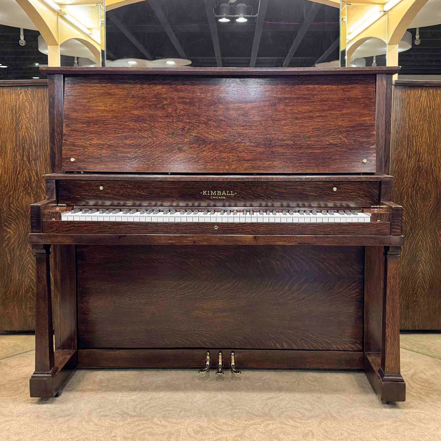 1919 Kimball 54" Wood Finish Upright Piano
