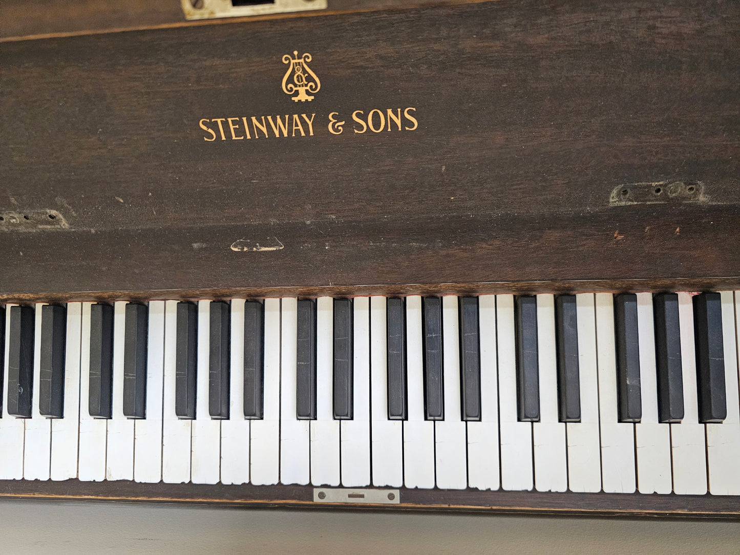 AVAILABLE TO RESTORE: CALL FOR CUSTOM PRICING - 1916 Steinway Wood Finish Upright Piano