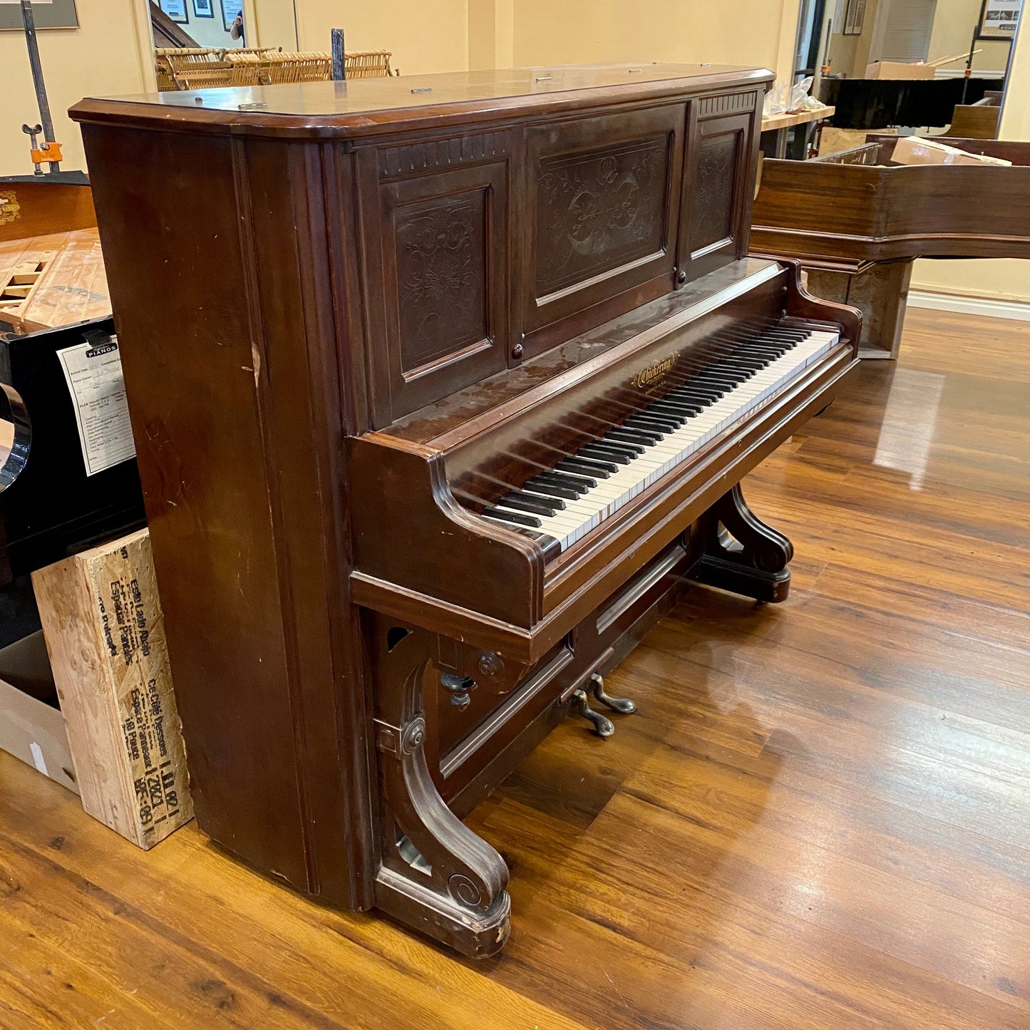 Image 3 of 1890 Chickering Upright - CALL FOR CUSTOM PRICING