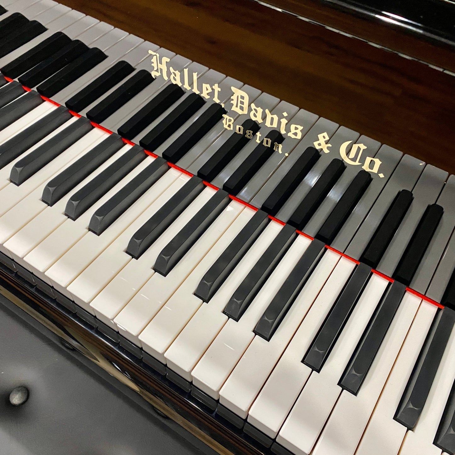 Image 7 of Hallet Davis188 Black Polish with QRS Self Playing System