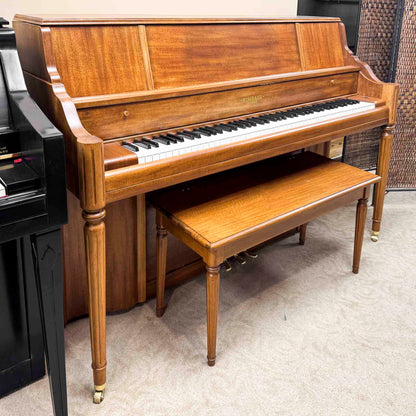 SOLD 1951 Kimball 42" Wood Finish Console Piano