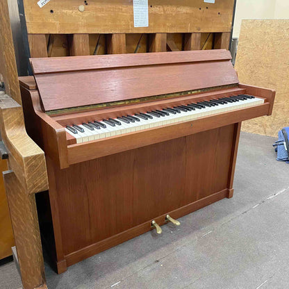 SOLD 1960 Louis Zwicki 36" Teak Wood Finish Spinet Piano
